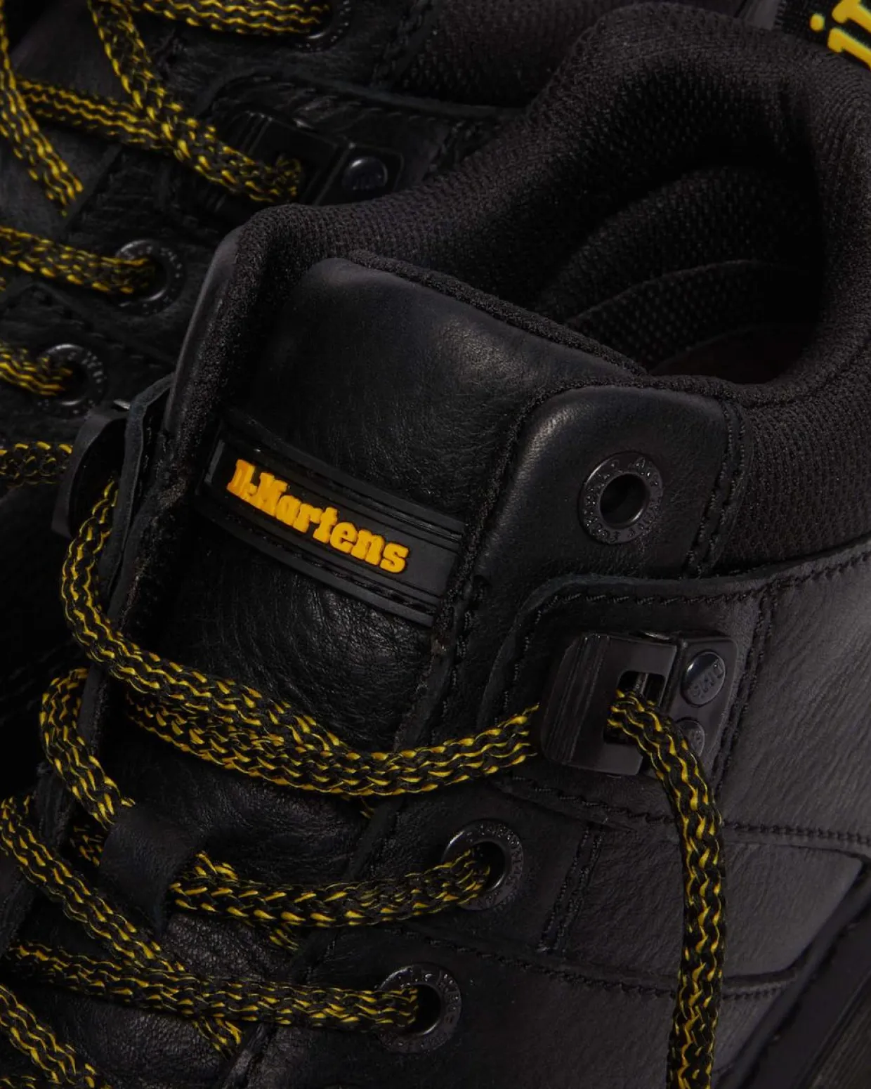 Dr. Martens Boots Basses Woodard En Cuir à Lacets Noir — Grizzly Discount