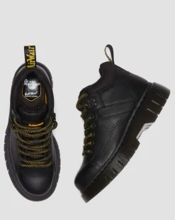 Dr. Martens Boots Basses Woodard En Cuir à Lacets Noir — Grizzly Discount