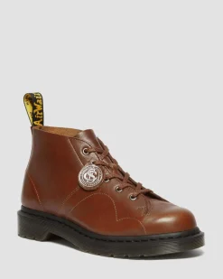 Dr. Martens Boots Church Monkey En Cuir Buckingham Urban Brown — Buckingham Clearance