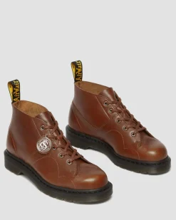 Dr. Martens Boots Church Monkey En Cuir Buckingham Urban Brown — Buckingham Clearance
