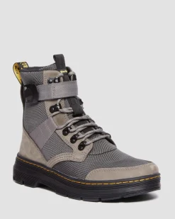 Dr. Martens Boots Combs Tech II Doublées De Polaire NICKEL GREY — Buffbuck Two Tone Nylon Online