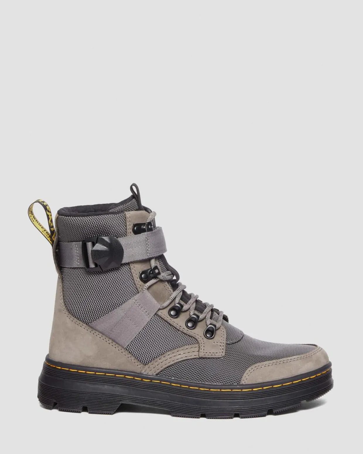 Dr. Martens Boots Combs Tech II Doublées De Polaire NICKEL GREY — Buffbuck Two Tone Nylon Online