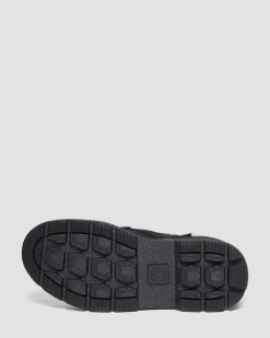 Dr. Martens Boots Combs Tech II Doublées De Polaire BLACK — Buffbuck Two Tone Nylon Outlet