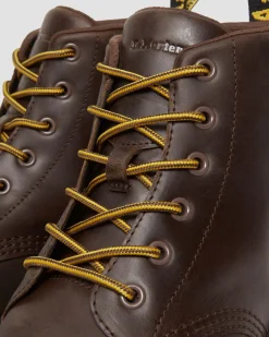 Dr. Martens Boots Crewson Chukka En Cuir Crazy Horse Marron foncé — Crazy Horse Discount