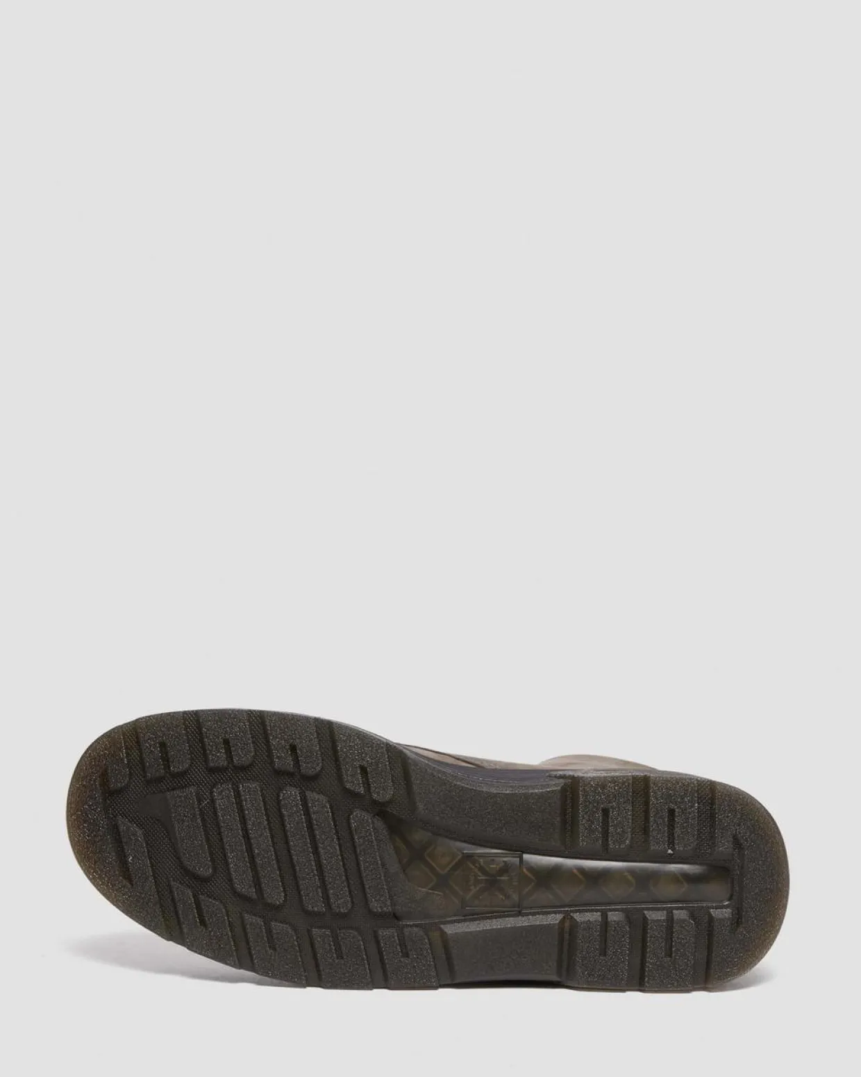 Dr. Martens Boots Crewson En Cuir à Lacets GUNMETAL — Buffbuck Hot