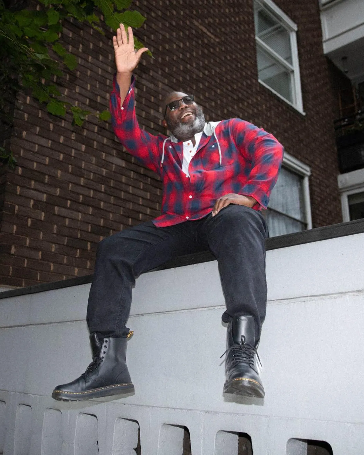 Dr. Martens Boots Crewson En Cuir à Lacets BLACK Fashion