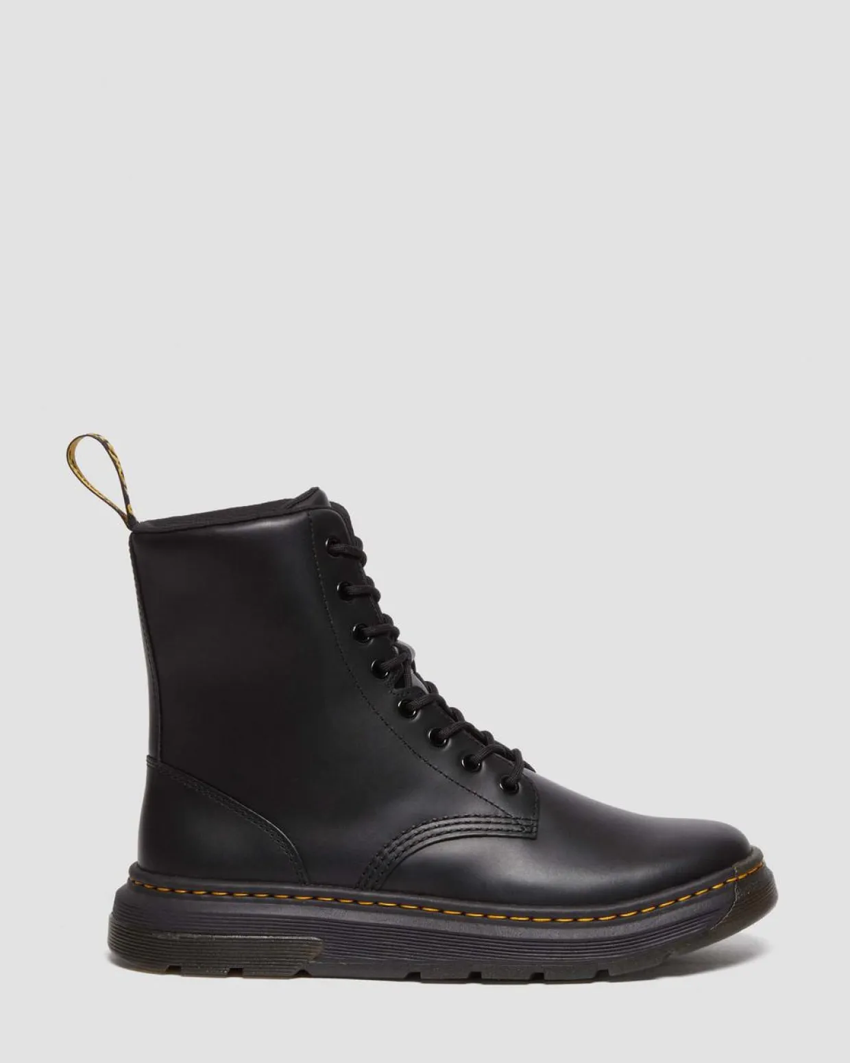 Dr. Martens Boots Crewson En Cuir à Lacets BLACK Fashion