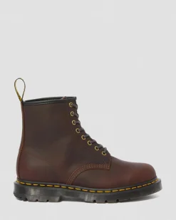 Dr. Martens Boots 1460DM's Wintergrip En Cuir Cocoa — Snowplow Cheap
