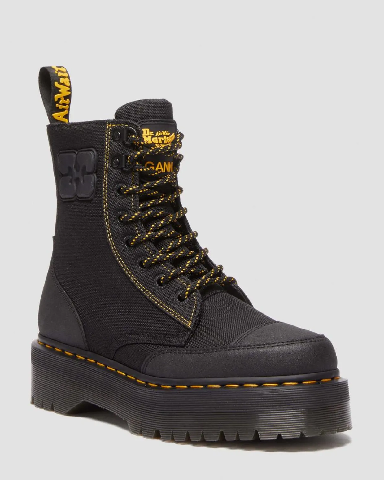 Dr. Martens BOOTS JADON GANNI EN NYLON Noir Outlet