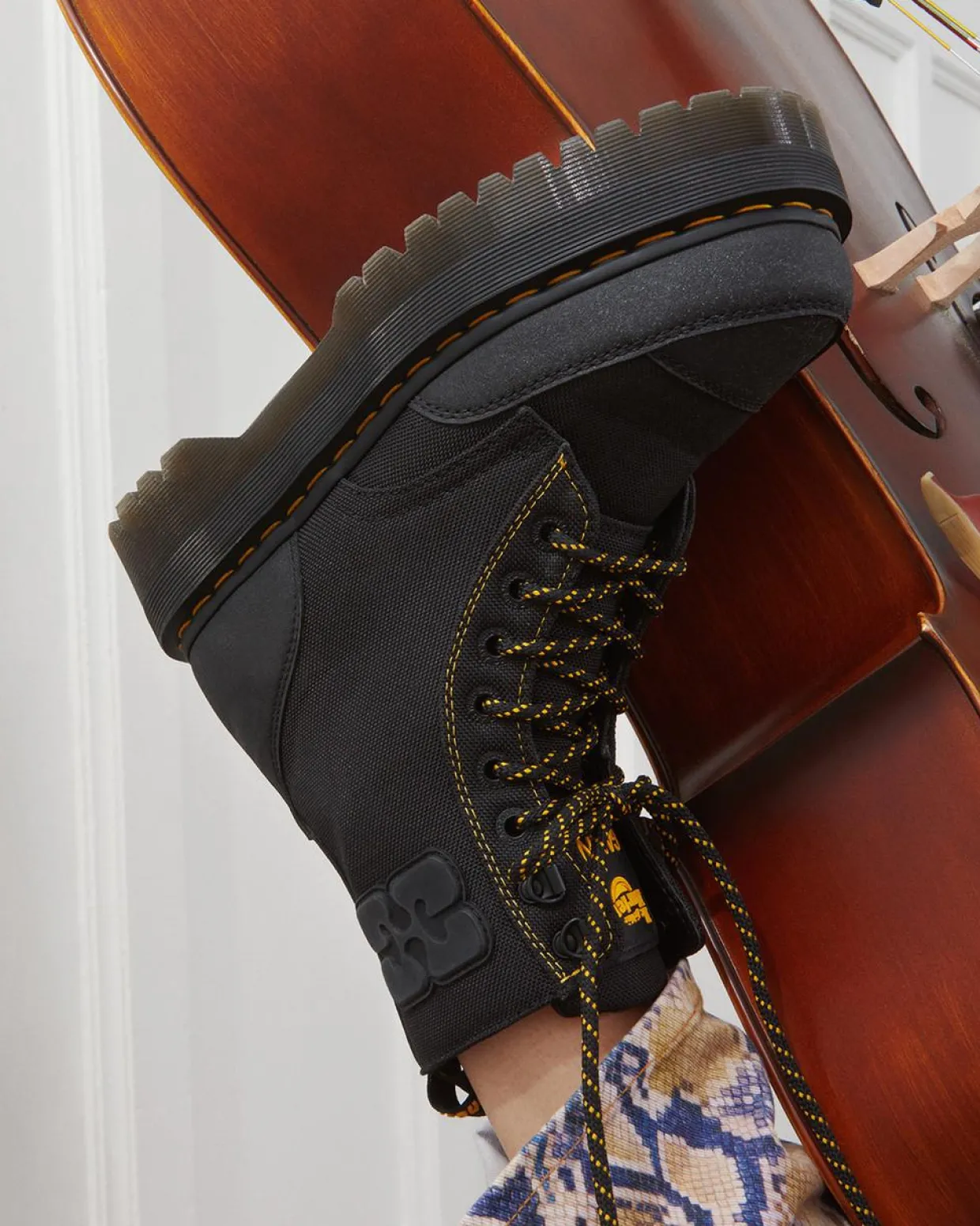 Dr. Martens BOOTS JADON GANNI EN NYLON Noir Outlet