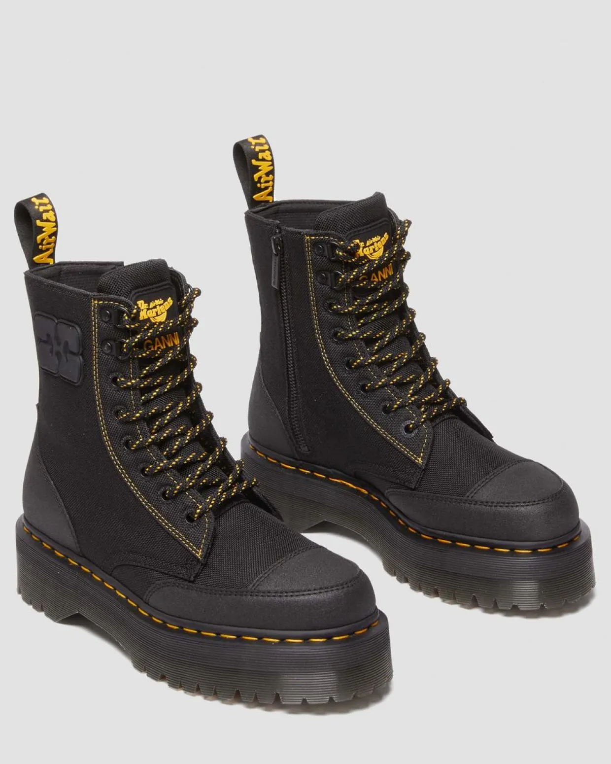 Dr. Martens BOOTS JADON GANNI EN NYLON Noir Outlet