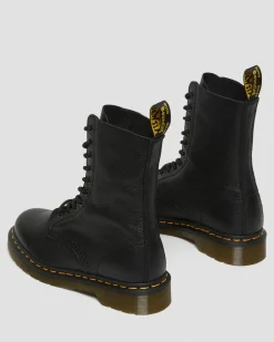 Dr. Martens Boots Montantes 1490 En Cuir Virginia Noir — Virginia Best Sale