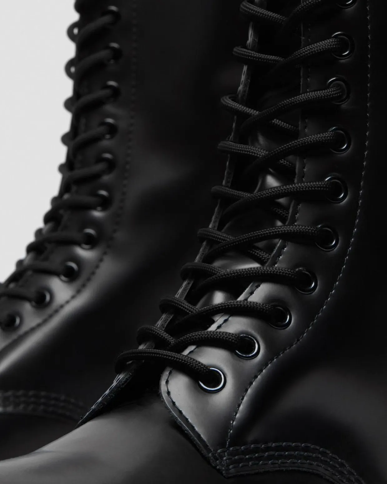 Dr. Martens Boots Montantes 1914 En Cuir Smooth à Lacets Noir — Smooth Leather Flash Sale