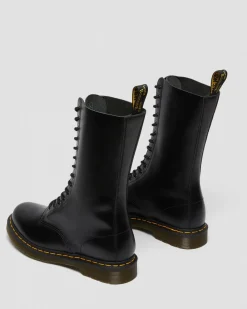 Dr. Martens Boots Montantes 1914 En Cuir Smooth à Lacets Noir — Smooth Leather Flash Sale