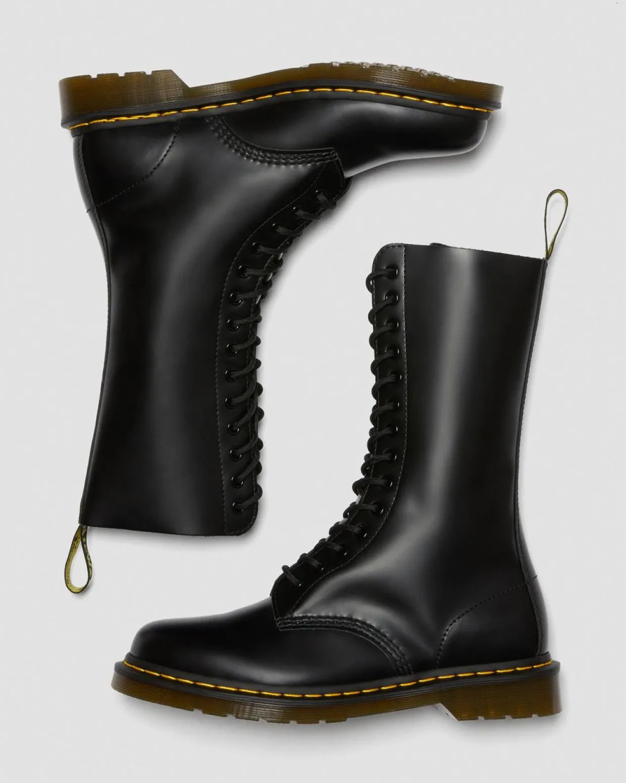 Dr. Martens Boots Montantes 1914 En Cuir Smooth à Lacets Noir — Smooth Leather Flash Sale