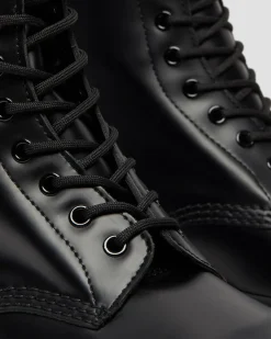 Dr. Martens Boots Montantes 1490 En Cuir Smooth à Lacets Noir — Smooth Leather New