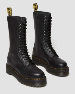 Dr. Martens Boots Montantes 1B99 En Cuir Pisa à Lacets Noir — Pisa Best