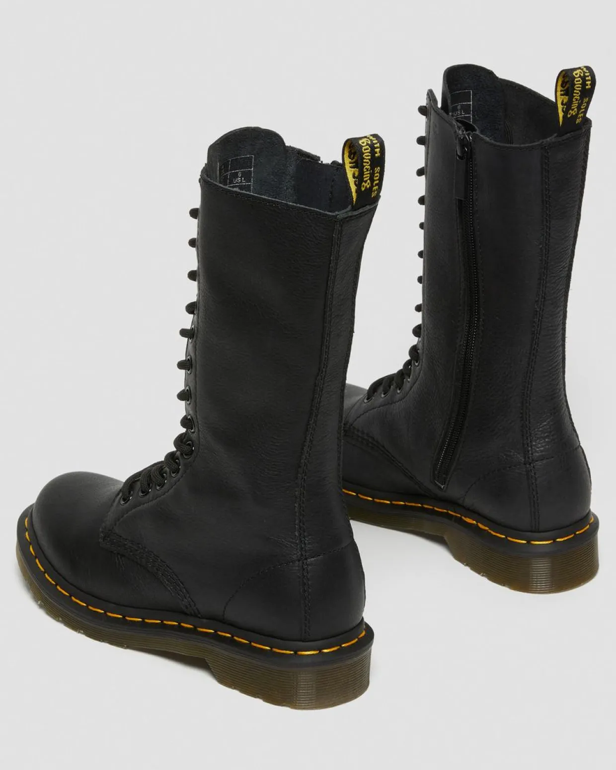 Dr. Martens Boots Montantes 1B99 En Cuir Virginia Noir — Virginia Cheap