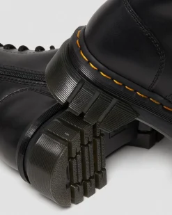 Dr. Martens Boots Montantes Plateformes Audrick En Cuir 20 œillets Noir — Nappa Lux Cheap