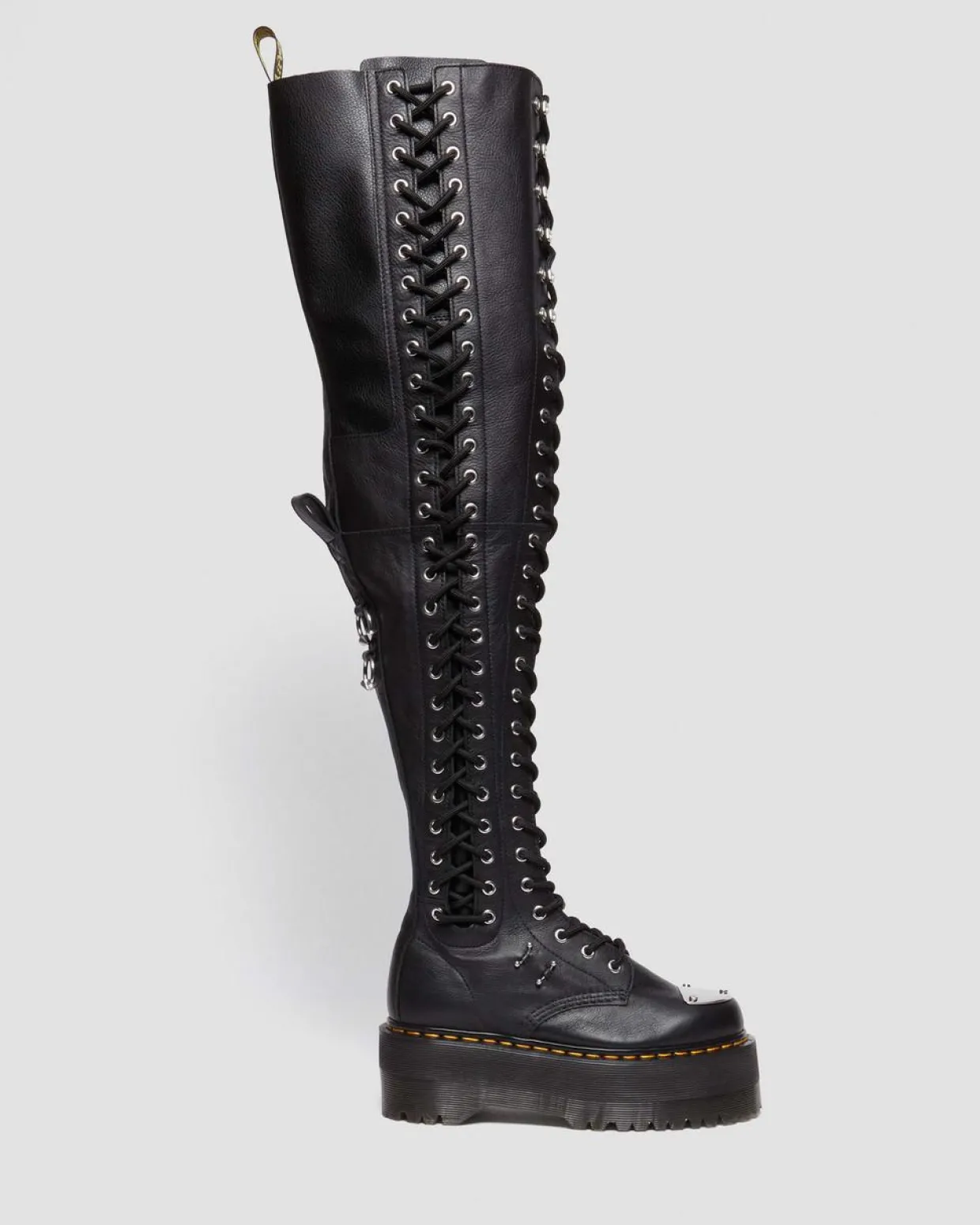 Dr. Martens Boots Plateformes 28 œillets XTRM Max En Cuir Virginia Noir — Virginia Store
