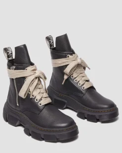 Dr. Martens Boots Plateformes 1460 Rick Owens DMXL Jumbo Lace Up En Cuir Noir — Lunar Best
