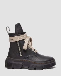 Dr. Martens Boots Plateformes 1460 Rick Owens DMXL Jumbo Lace Up En Cuir Noir — Lunar Best