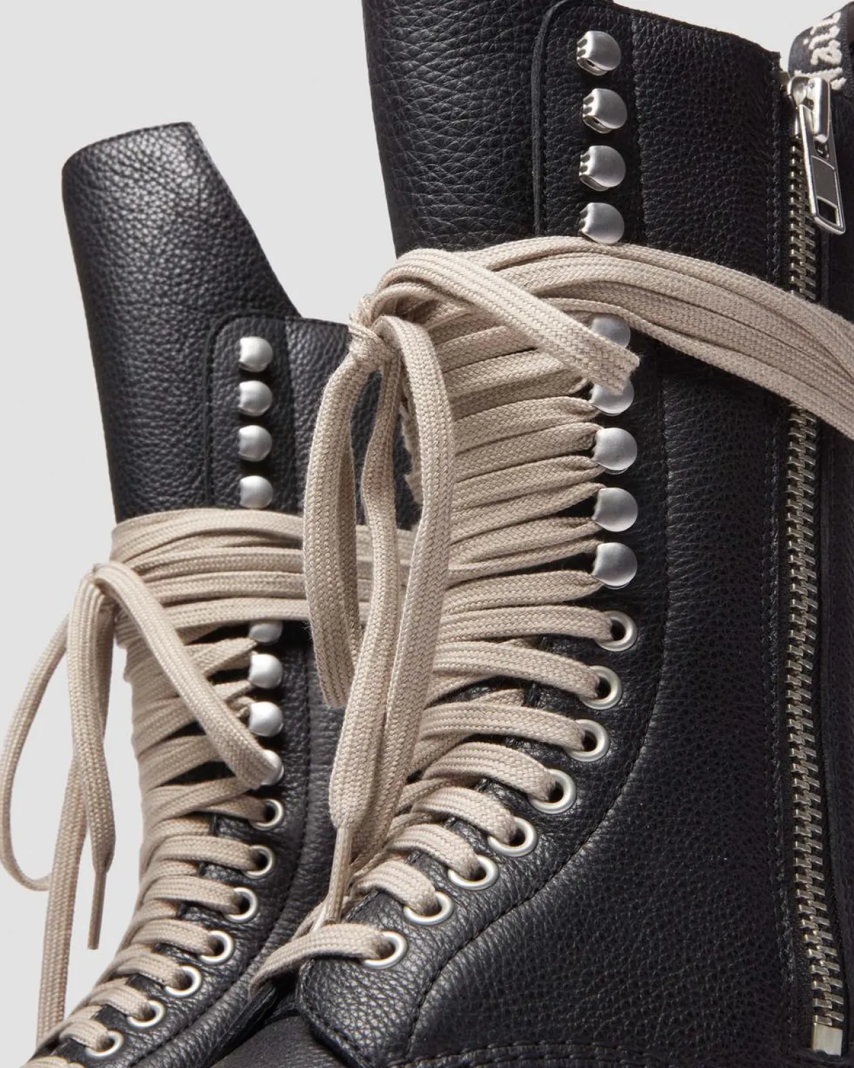 Dr. Martens Boots Plateformes 1918 Rick Owens DMXL En Cuir Noir — Lunar Online