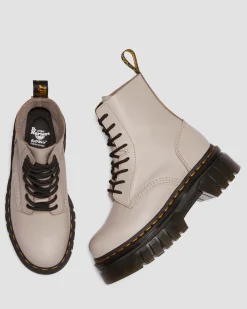 Dr. Martens Boots Plateformes Audrick Nappa Lux VINTAGE TAUPE — Nappa Lux Best Sale