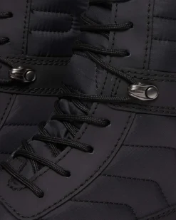 Dr. Martens Boots Plateformes Audrick 8i Quilted BLACK — Rubberised Leather+Warm Quilted Flash Sale