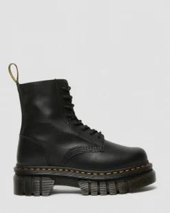 Dr. Martens Boots Plateformes Audrick Nappa Lux Noir — Nappa Lux Best Sale
