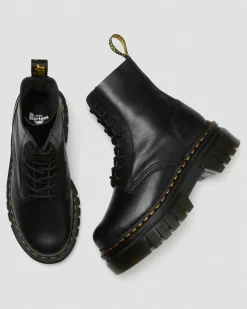 Dr. Martens Boots Plateformes Audrick Nappa Lux Noir — Nappa Lux Best Sale
