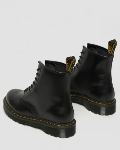 Dr. Martens Boots Plateformes Bex 1460 En Cuir Smooth Noir — Smooth Leather Sale