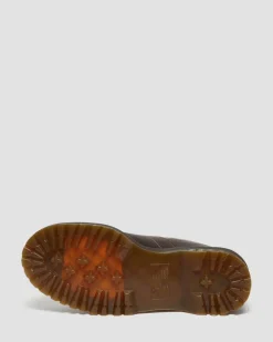 Dr. Martens Boots Plateformes Church Arc En Cuir Crazy Horse Marron foncé — Crazy Horse Fashion
