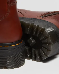 Dr. Martens Boots Plateformes Jadon Doublées De Fourrure Synthétique Marron — Abruzzo Wp Outlet