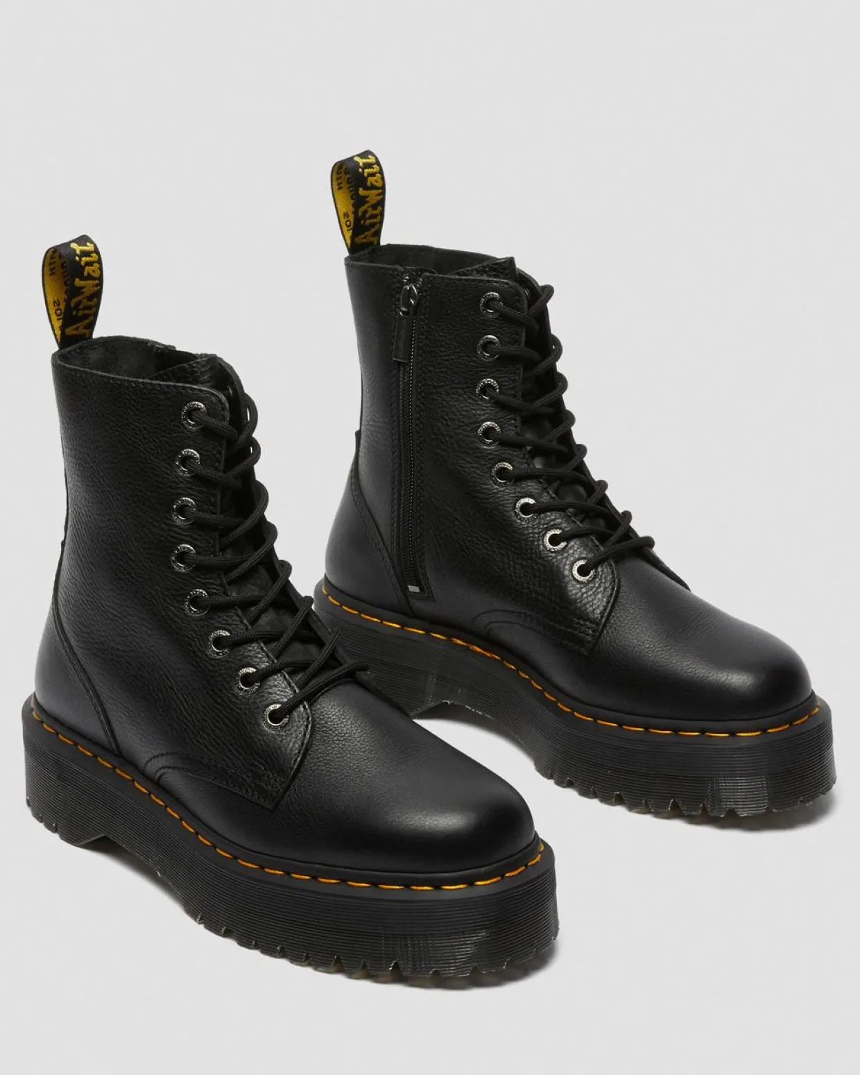 Dr. Martens Boots Plateformes Jadon III En Cuir Pisa Noir — Pisa Store