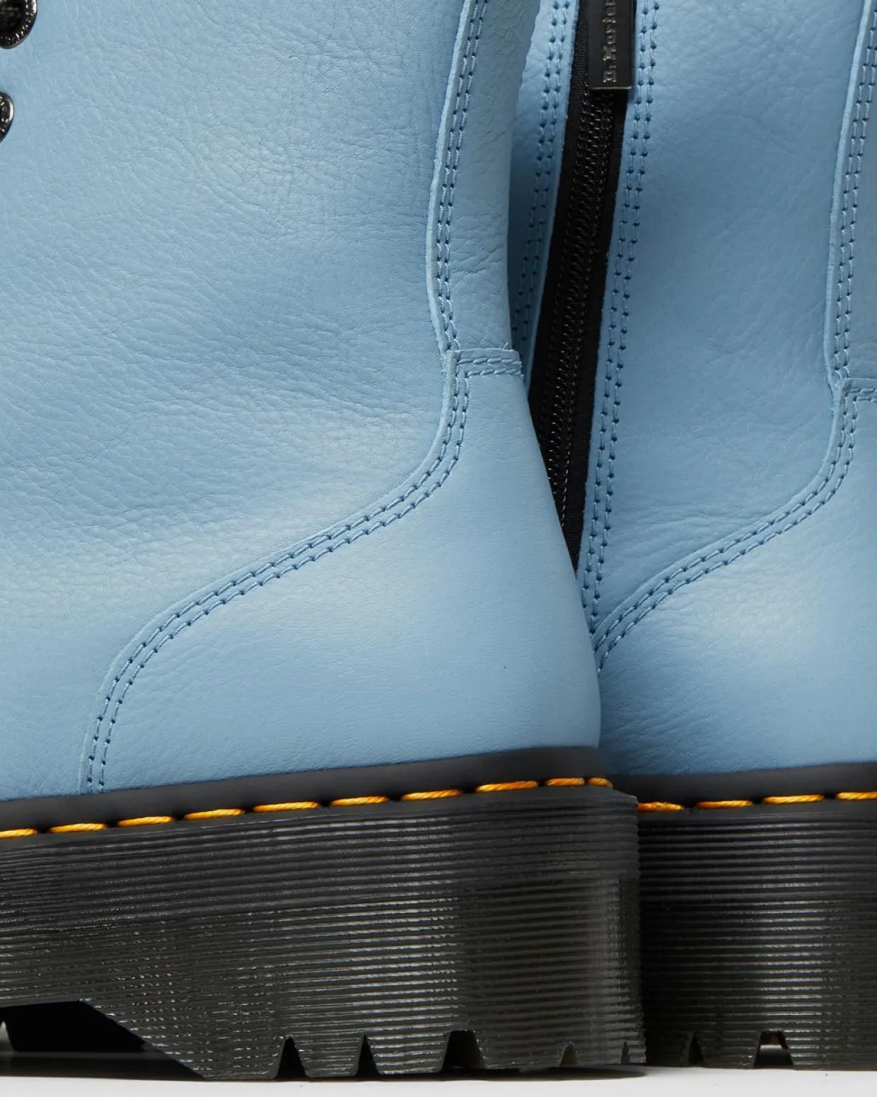 Dr. Martens Boots Plateformes Jadon III En Cuir Pisa Bleu — Pisa Online