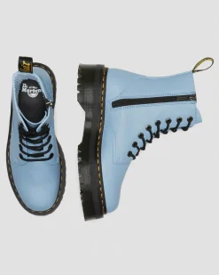 Dr. Martens Boots Plateformes Jadon III En Cuir Pisa Bleu — Pisa Online
