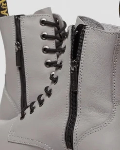 Dr. Martens Boots Plateformes Jadon III En Cuir Pisa Gris — Pisa Best