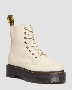 Dr. Martens Boots Plateformes Jadon III En Cuir Pisa Beige texturé — Pisa Flash Sale
