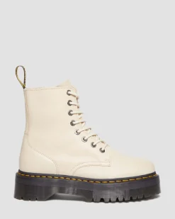 Dr. Martens Boots Plateformes Jadon III En Cuir Pisa Beige texturé — Pisa Flash Sale