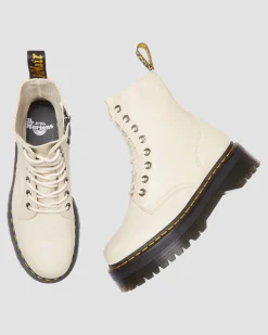 Dr. Martens Boots Plateformes Jadon III En Cuir Pisa Beige texturé — Pisa Flash Sale