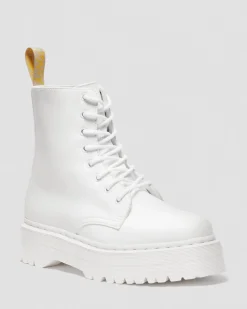 Dr. Martens Boots Plateformes Jadon II Mono Kemble Vegan Blanc — Kemble Best