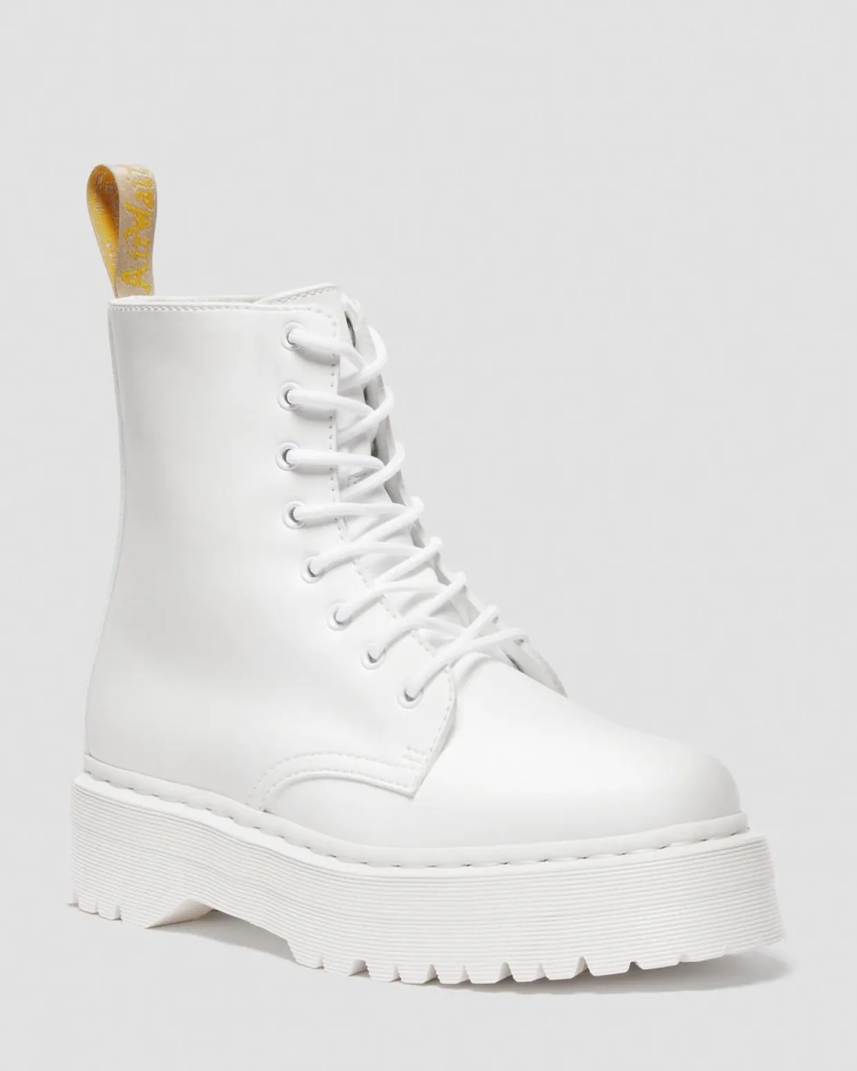 Dr. Martens Boots Plateformes Jadon II Mono Kemble Vegan Blanc — Kemble Best