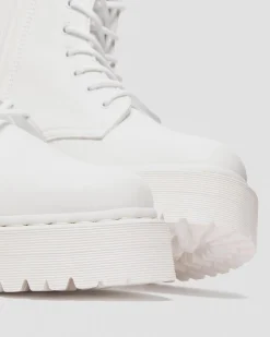 Dr. Martens Boots Plateformes Jadon II Mono Kemble Vegan Blanc — Kemble Best