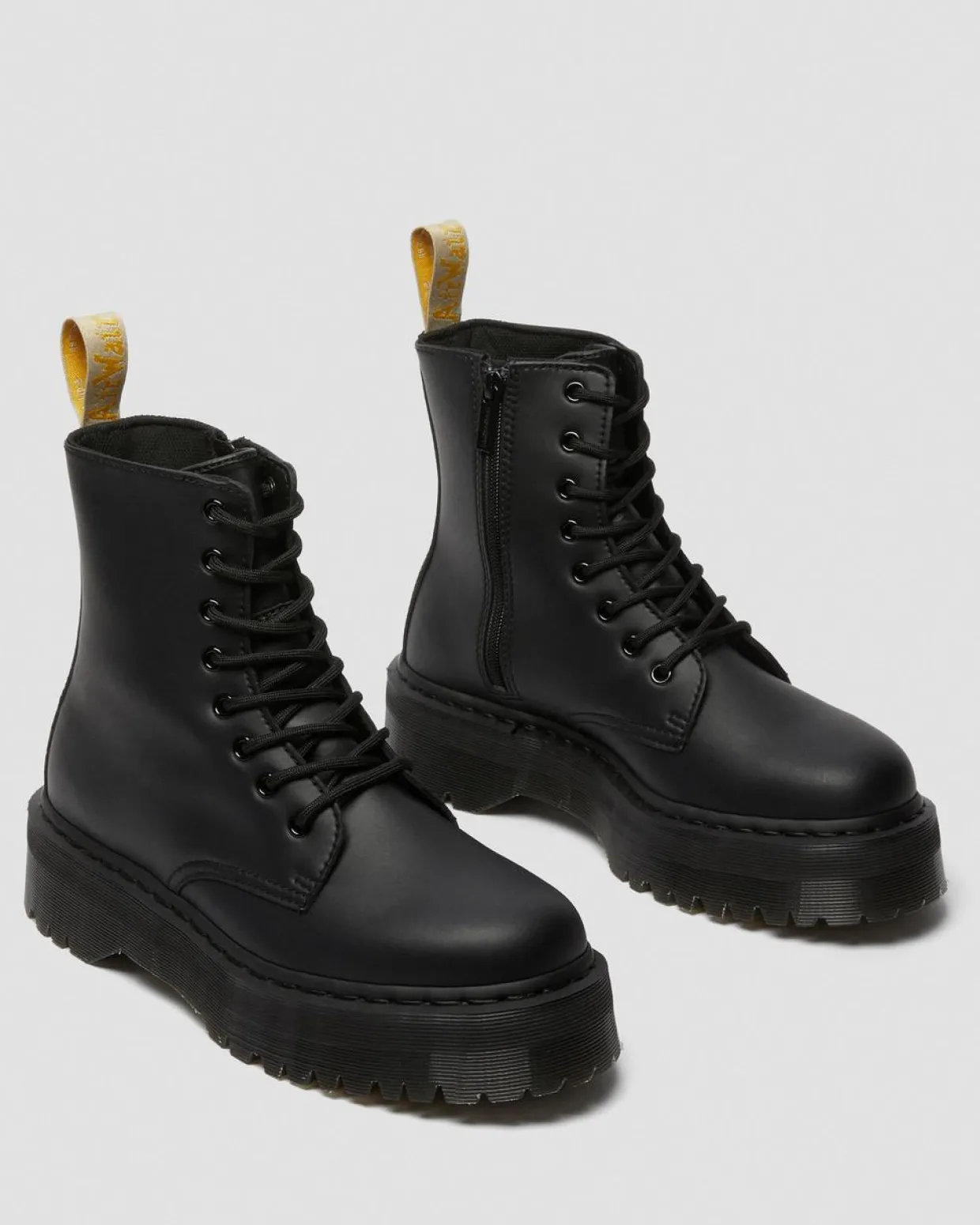 Dr. Martens Boots Plateformes Jadon II Mono Vegan Noir — Felix Rub Off New