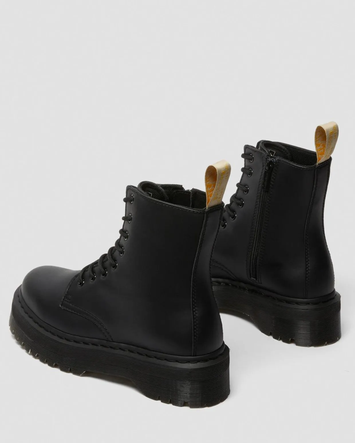 Dr. Martens Boots Plateformes Jadon II Mono Vegan Noir — Felix Rub Off New