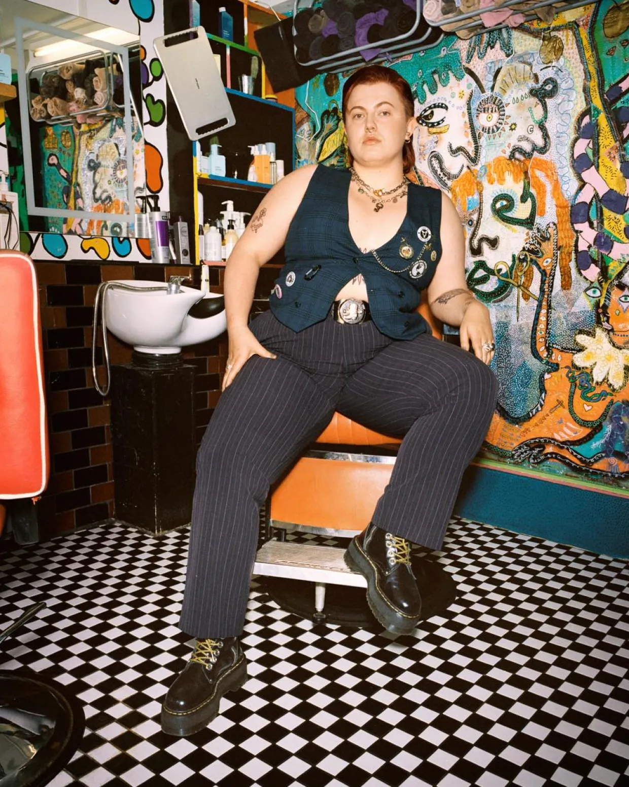 Dr. Martens Boots Plateformes Jadon Max En Cuir Buttero Noir — Buttero Cheap