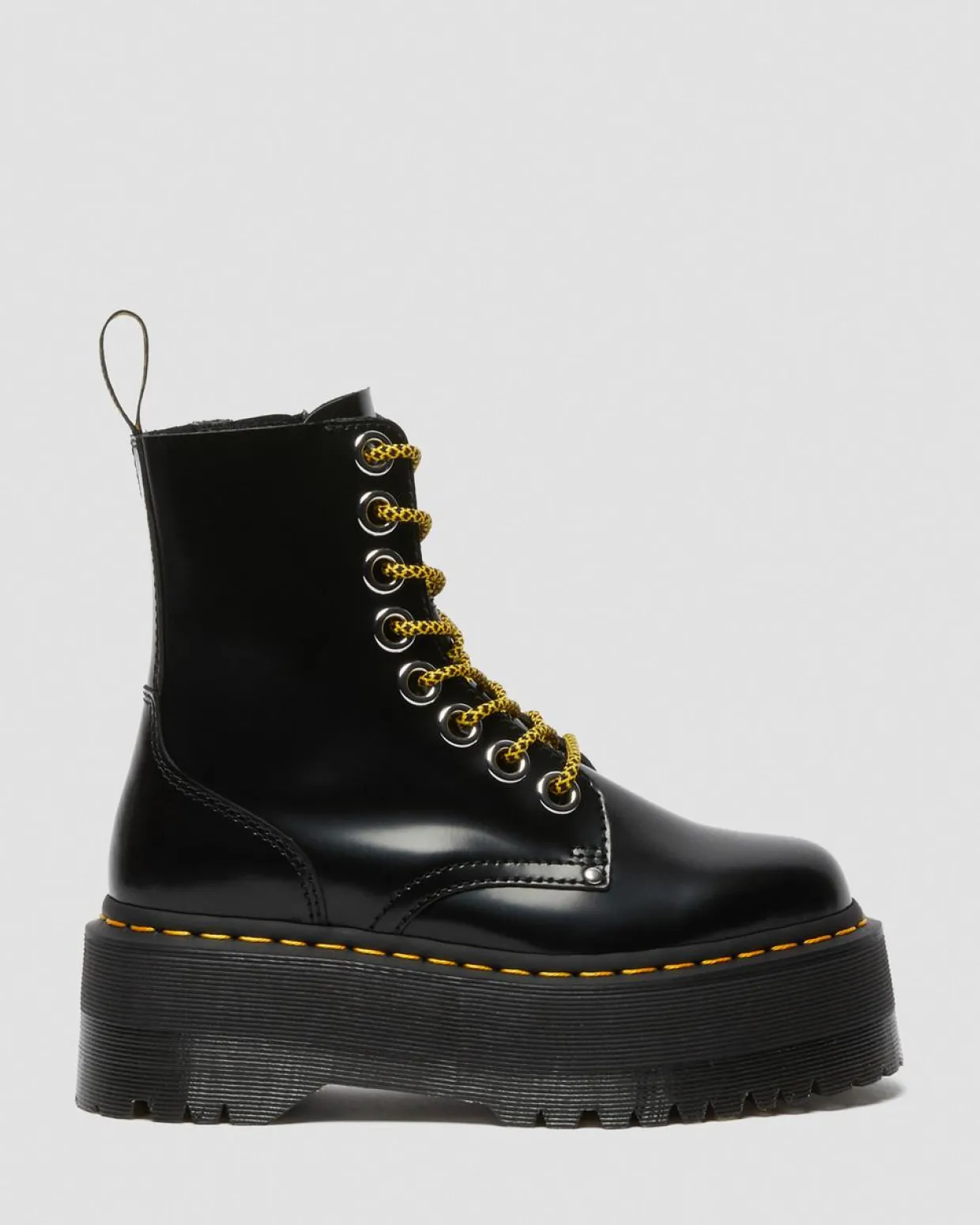 Dr. Martens Boots Plateformes Jadon Max En Cuir Buttero Noir — Buttero Cheap