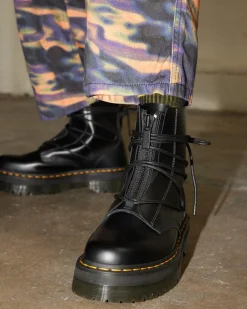 Dr. Martens Boots Plateformes Jarrick II En Cuir à Lacets Noir — Smooth+Paris Best Sale