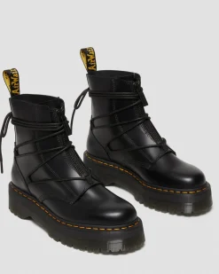 Dr. Martens Boots Plateformes Jarrick II En Cuir à Lacets Noir — Smooth+Paris Best Sale